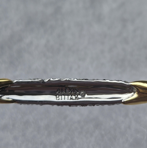 NWOT Alexis BittarCrystal Encrusted Solanles Cuff Bracelet - Picture 5 of 12